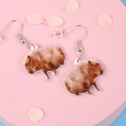 Серьги "Капибара"