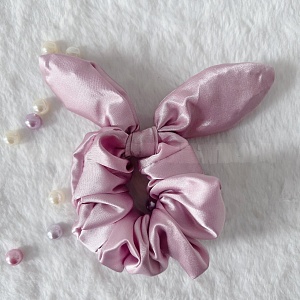 Резинка для волос "Silk bow" розовый