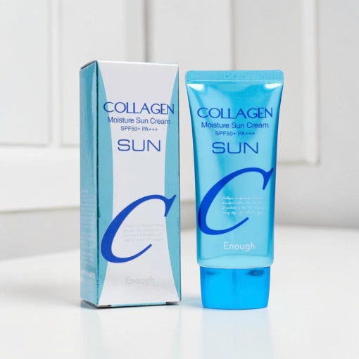 Крем солнцезащитный "Enough" увлажняющий с коллагеном SPF50+/PA+++, 50г