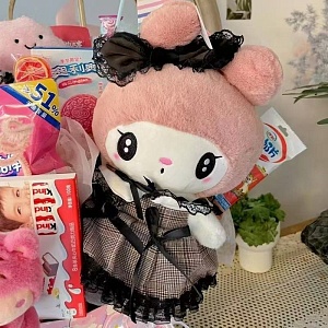 Мягкая игрушка "Melo" черно-белое платье, 23см