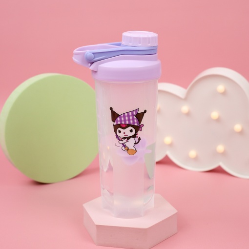 Бутылочка прозрачная "Куро" фиолетовый, 700 мл.  оптом