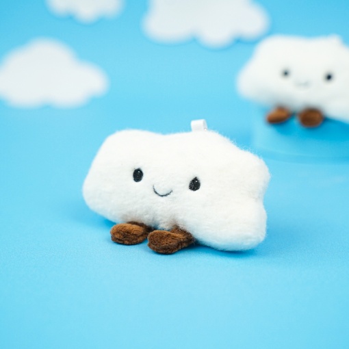 Мягкий брелок "Облако" белый, 10 см