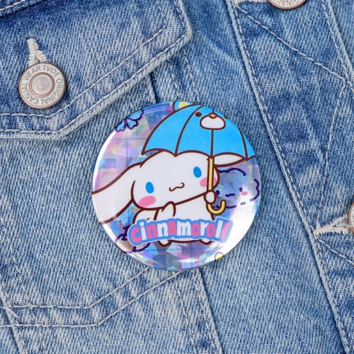 Набор круглых значков "Корица" 58 мм, 4шт