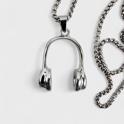 Кулон на цепочке "Наушники"