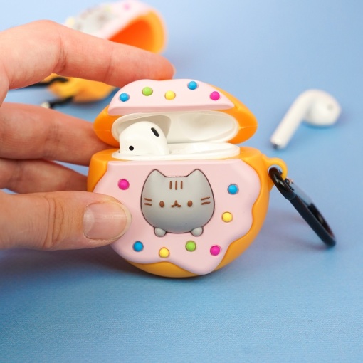 Чехол для AirPods1/2 "Donut Pusheen" 