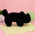 Мягкая игрушка-подушка "Котик" черный 40см