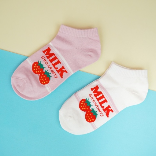 Мини-носочки "Milk strawberry" р.36-39