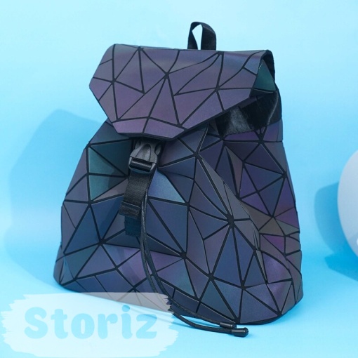 Рюкзак "Luminous Geometry" серый, 35х40см