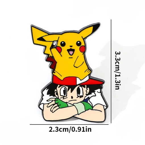 Значок-брошь "Пика-пика" с Эшем XZ2997-5