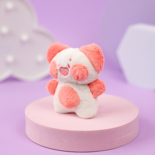 Мягкий брелок "Котенок Dudu" розовый, 12 см