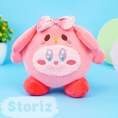 Мягкая игрушка "Кирби в костюме" розовый, 23см
