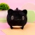 Мягкая игрушка-подушка "Котик-рыбка" черный, 25 см