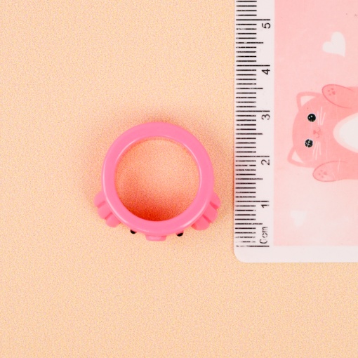 Кольцо "Осьминог" розовый