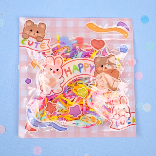 Набор силиконовых резинок для волос "Bunny №9"