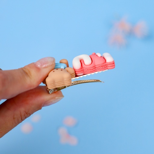 Заколка для волос "I love you bear"