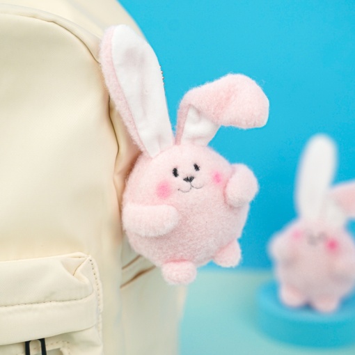 Мягкий брелок "Cute Bunny" розовый, 12 см