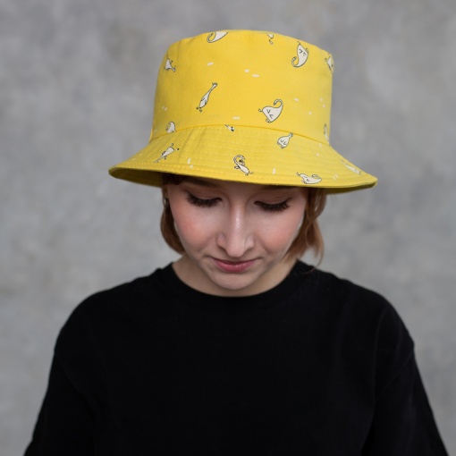 Панама двусторонняя "Duck" M (56-58см), желтая