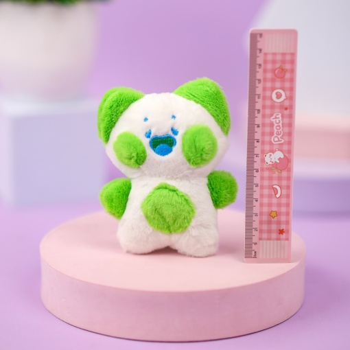 Мягкий брелок "Котенок Dudu" салатовый, 12 см