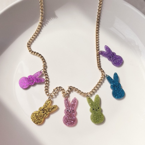 Ожерелье "Shiny bunnies" разноцветный