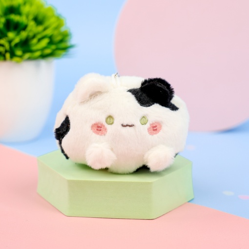 Мягкий брелок "Кото-шарик" черный, 12см