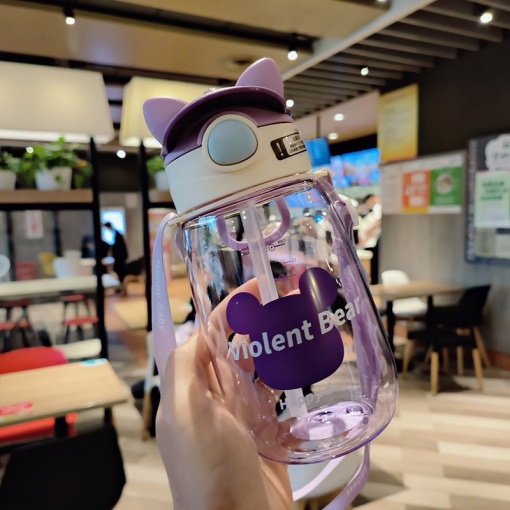 Бутылочка "Violent Bear" фиолетовый, 650мл оптом