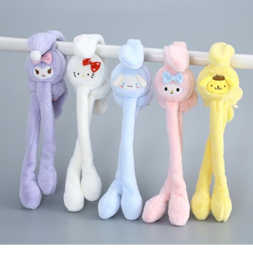 Меховые наушники "Melo" двигающиеся ушки