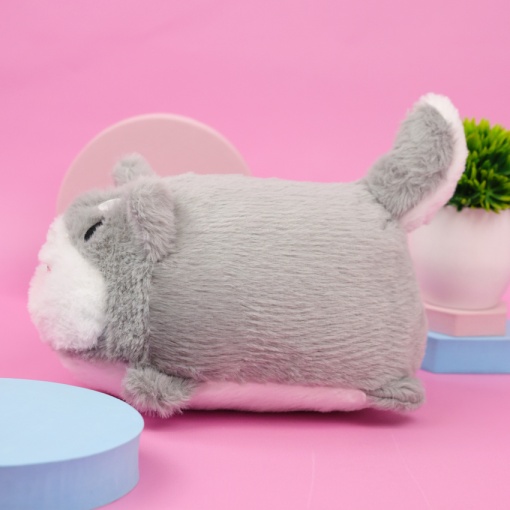 Мягкая игрушка "Хаски" серый, 35см 