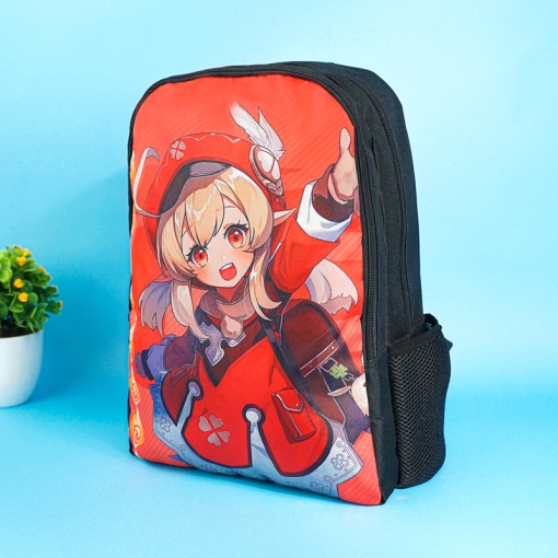 Набор из 3-х предметов "Genshin Impact" Кли (рюкзак, сумка, пенал)