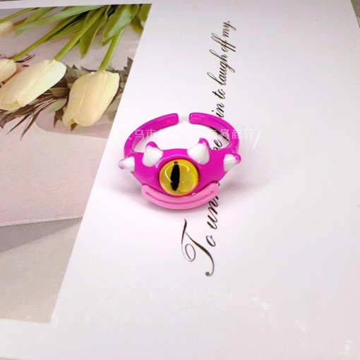 Кольцо "Монстрик" с губами, лиловый