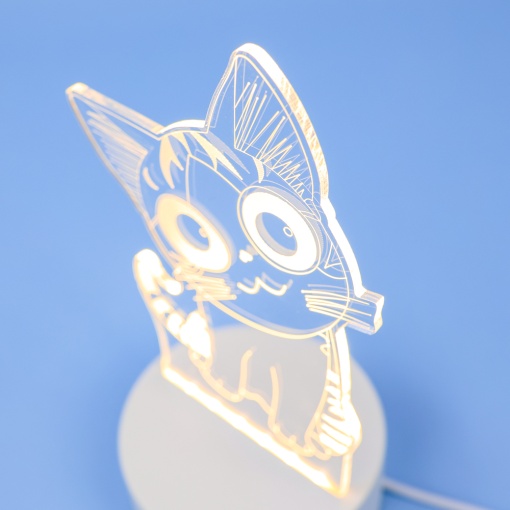 Ночник "Кот Чи" 3D (USB) оптом