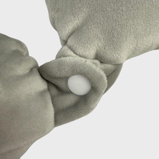 Подушка под шею "Котик" серый