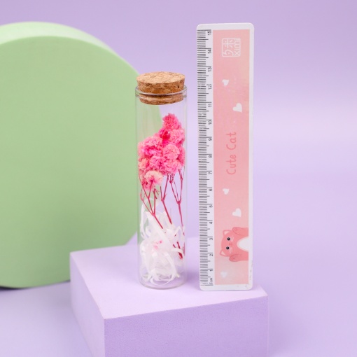 Цветок в пробирке "Гипсофила" 12 см, розовый оптом