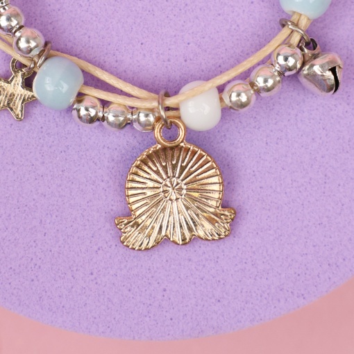 Браслет "Осьминог" голубой, №444I   