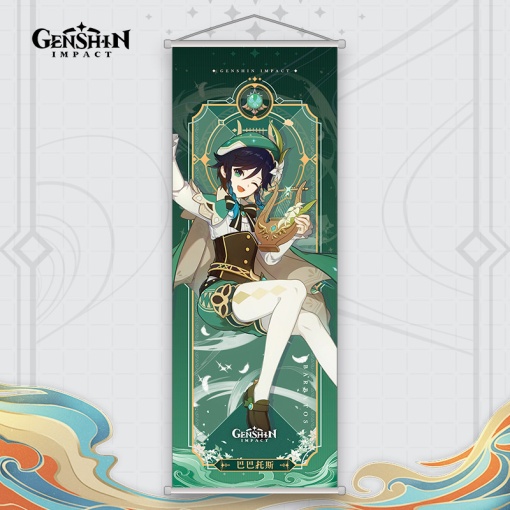 Плакат на ткани "Genshin Impact" Венти, 70х25 см оптом