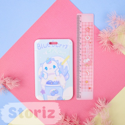 Брелок-чехол для карты "Unicorn", blueberry creum