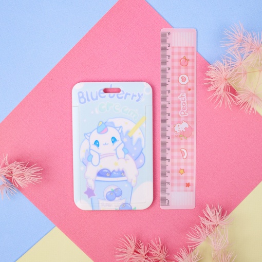 Брелок-чехол для карты "Unicorn", blueberry creum