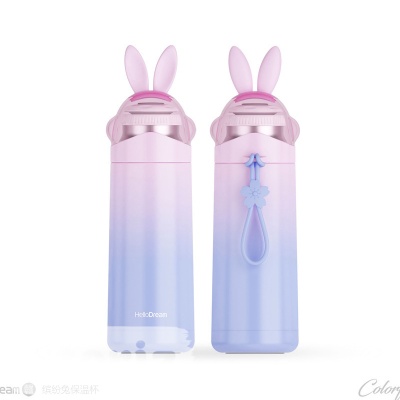 Термос "love Rabbit" фиолетовый, 350мл оптом