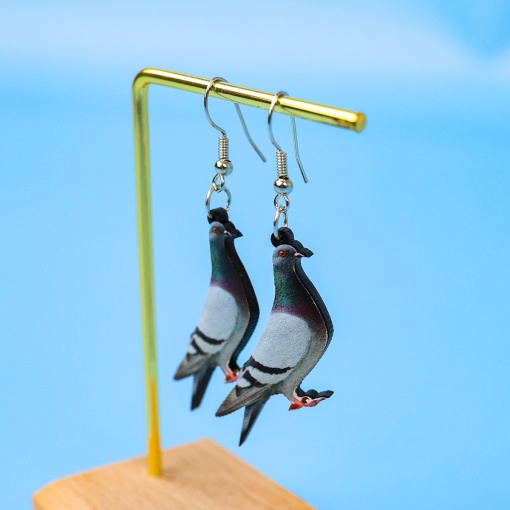 Серьги "Голубь"