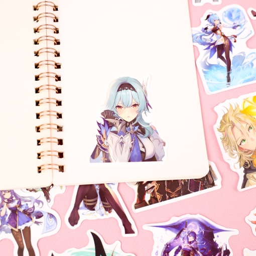 Наклейки для стикер бомбинга "Genshin Impact" A, 50 шт.