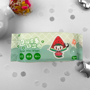 Влажные салфетки Mini "Watermelon Girl" 1 уп. по 8шт.