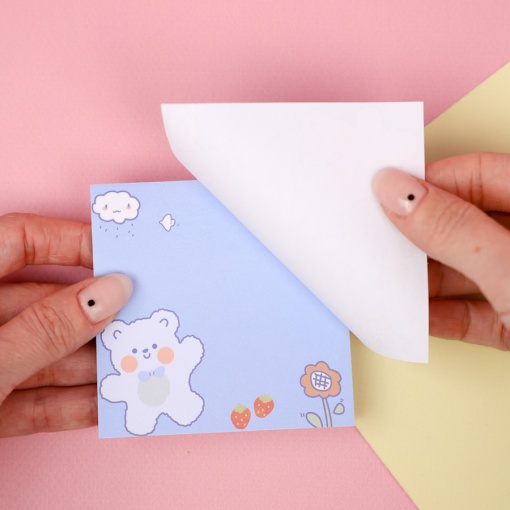 Набор стикеров для заметок "Bear" happy