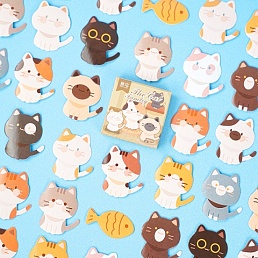 Набор наклеек "The Cat Family", 45 шт.