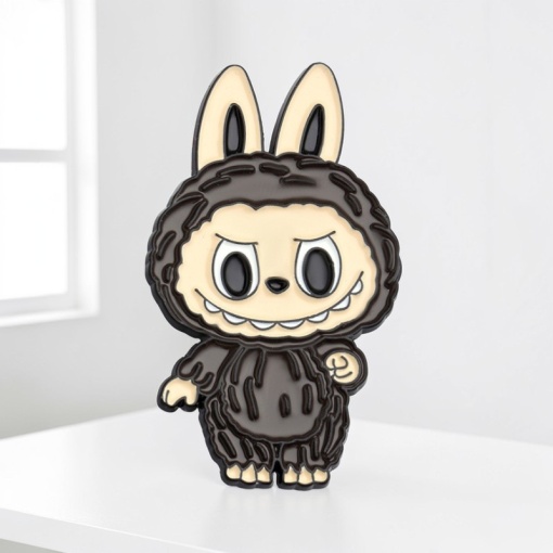 Значок-брошь "Labubu" черный SXZ271