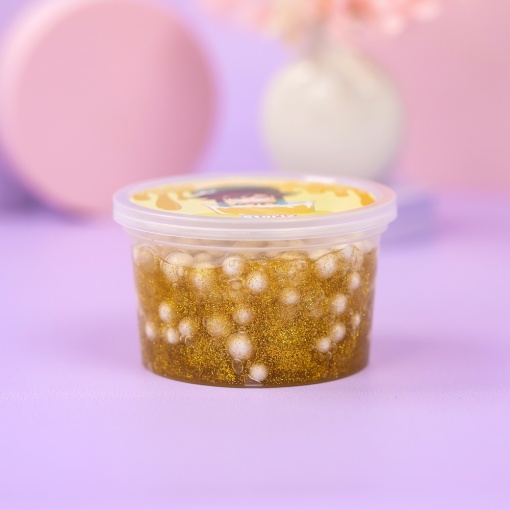 Слайм "Венти" золотые блёстки + шарики, 150 гр. STORIZ