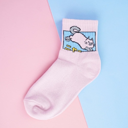Носки "Cat" розовый, р.37-39