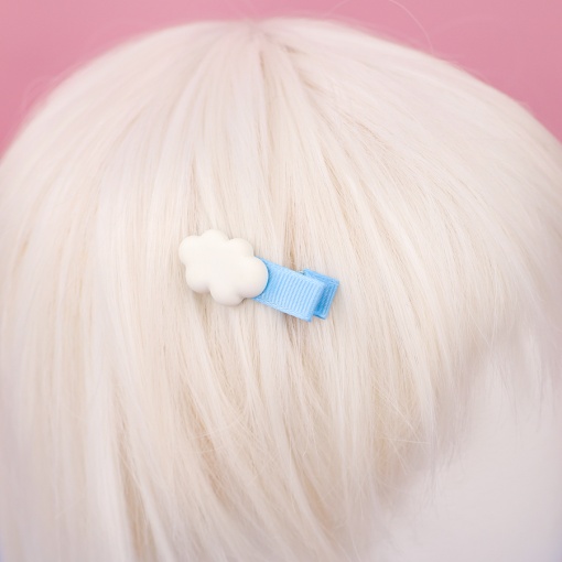 Заколка для волос "Облако" белый