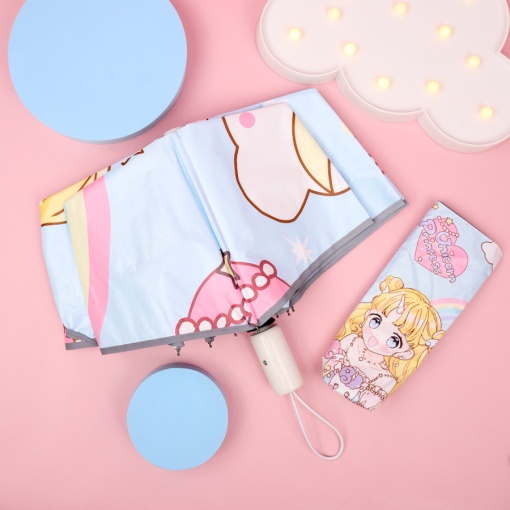 Зонт-автомат "Unicorn Princess" голубой