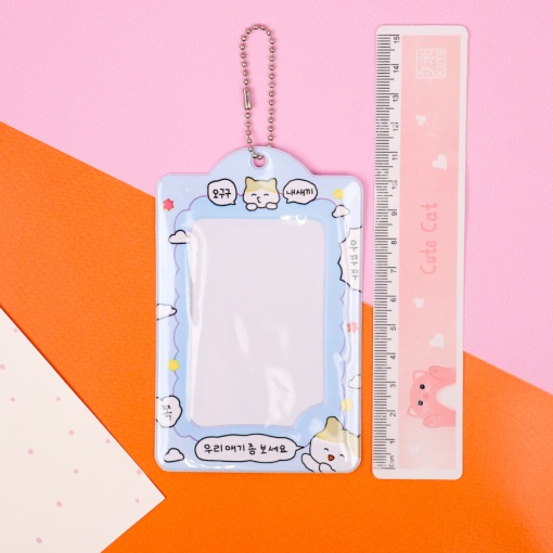 Чехол для карты "Animals" синий