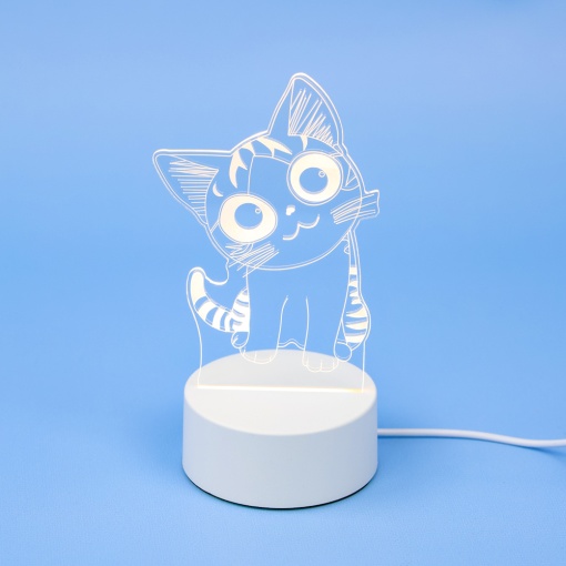 Ночник "Кот Чи" 3D (USB) оптом