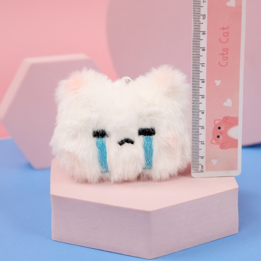 Мягкий брелок "Котик" плачущий, 7см